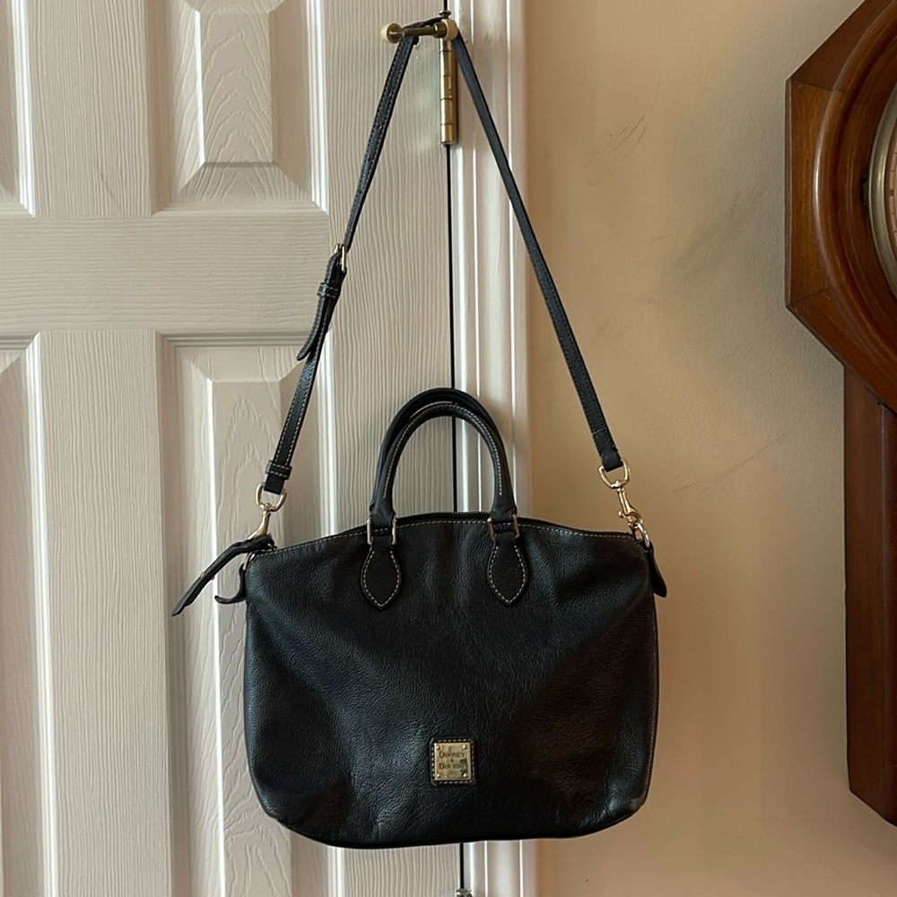 Dooney & Bourke Classic Black Leather Satchel